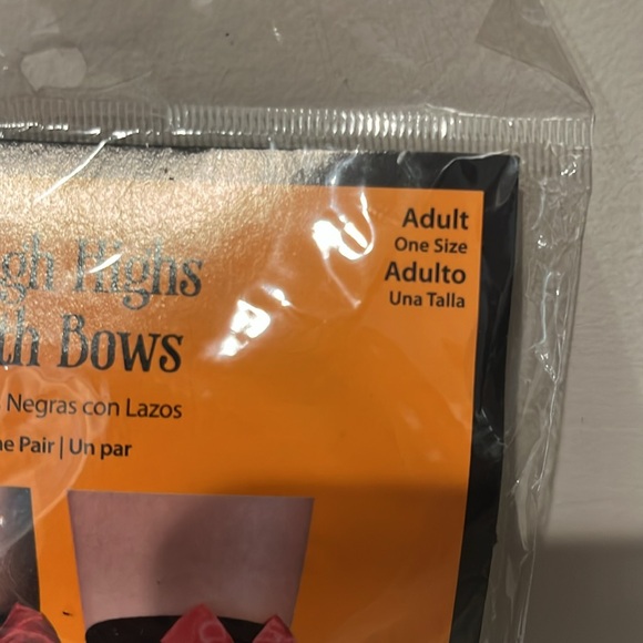 Adult thigh high socks with bows - Picture 3 of 3